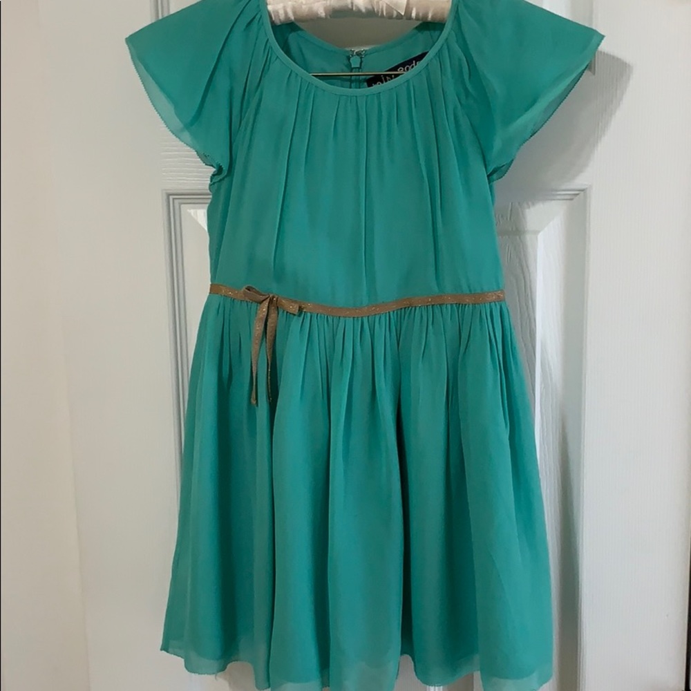 Mini Boden Aqua Green Dress size 4/5